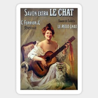 Le Savon, vintage French poster Sticker